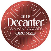 Medalla de Bronce (89 pts.) – Decanter Asia Wine Awards 2018